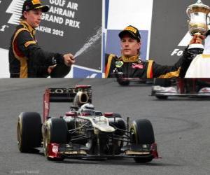 puzzel Kimi Raikkonen - Lotus - Grand Prix van Bahrein (2012) (2e plaats)
