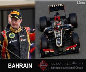 puzzel Kimi Räikkönen - Lotus - 2013 Grand Prix van Bahrein, 2º ingedeeld