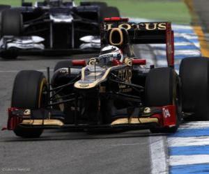puzzel Kimi Räikkönen - Lotus - Grand Prix van Duitsland 2012, 3de positie