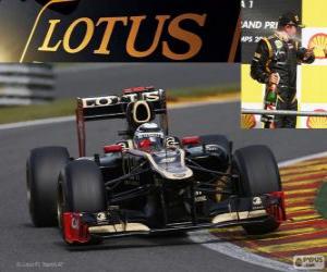 puzzel Kimi Räikkönen - Lotus - Grand Prix van België 2012, 3 ° ingedeeld
