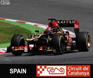 puzzel Kimi Räikkönen - Lotus - Grand Prix van Spanje 2013, 2º ingedeeld