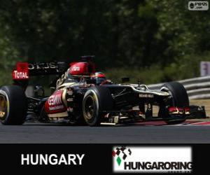 puzzel Kimi Räikkönen - Lotus - Grand Prix van Hongarije 2013, 2º ingedeeld