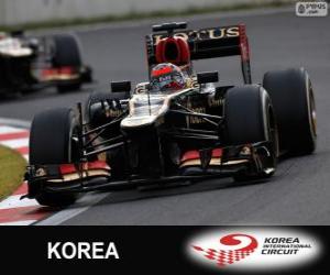 puzzel Kimi Räikkönen - Lotus - Grand Prix van Korea 2013, 2º ingedeeld