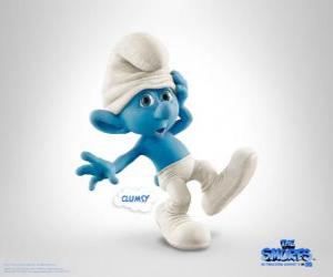 puzzel &#1050;&#1083;&#1072;&#1084;&#1089;&#1080; Smurf is een beetje dom, maar vriendelijk en Bot - De Smurfen, film -