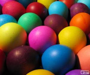 puzzel Kleur Easter eggs