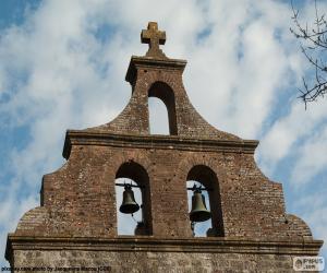 puzzel Klokkentoren van een kerk