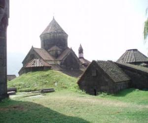 puzzel Kloosters en Sanahin Haghpat, Armenië.