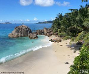 puzzel La Digue, Seychellen