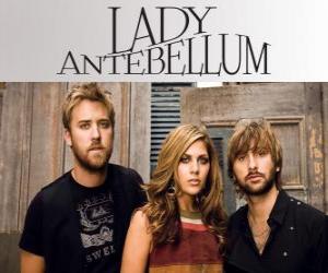 puzzel Lady Antebellum is een trio van land pop, Verenigde Staten