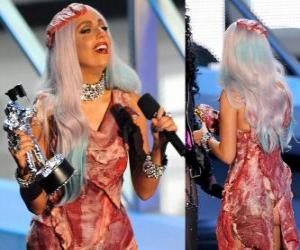 puzzel Lady Gaga tijdens de MTV Video Music Awards 2010