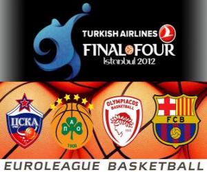 puzzel LaFinal Four 2012 Istanbul basketbal Euroleague