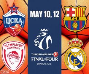 puzzel LaFinal Four 2013 Londen basketbal Euroleague