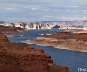 puzzel Lake Powell, Utah, Verenigde Staten