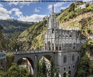 puzzel Las Lajas-basiliek, Colombia