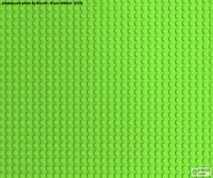 puzzel Lego groene grondplaat