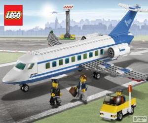 puzzel Lego passagier vliegtuig