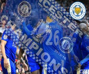 puzzel Leicester City, kampioen 2015-2016