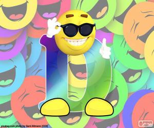 puzzel Letter D smiley