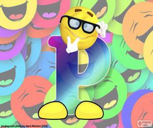 puzzel Letter P smiley