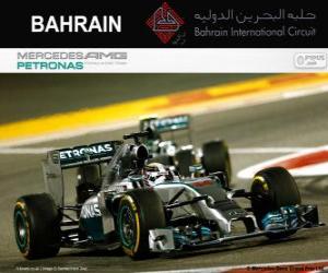 puzzel Lewis Hamilton 2014 Bahrein Grand Prix kampioen