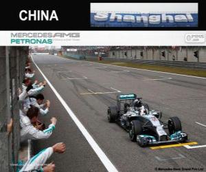 puzzel Lewis Hamilton 2014 Chinese Grand Prix kampioen