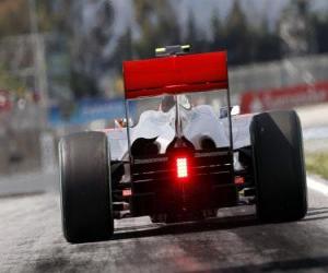 puzzel Lewis Hamilton - McLaren - Barcelona 2010