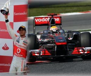 puzzel Lewis Hamilton - McLaren - Barcelona, &#8203;&#8203;Spanje Grand Prix (2011) (2e plaats)