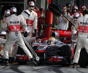 puzzel Lewis Hamilton - McLaren - Suzuka 2010