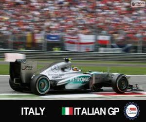 puzzel Lewis Hamilton - Mercedes - Monza, 2013
