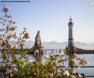 puzzel Lindau Vuurtoren, Duitsland