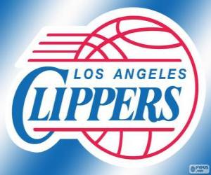 puzzel Logo Los Angeles Clippers, NBA-team. Pacific Division, Western Conference