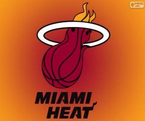puzzel Logo Miami Heat, NBA-team. Southeast Division, Eastern Conference