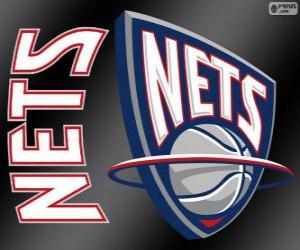 puzzel Logo New Jersey Nets, NBA-team. Atlantic Division, Eastern Conference