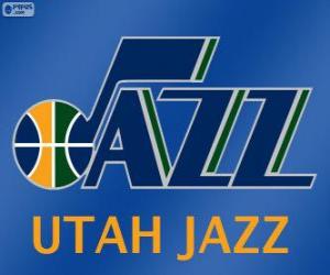 puzzel Logo Utah Jazz, NBA-team. Northwest Division, Western Conference