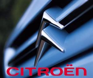 puzzel Logo van Citroën, Franse merk auto's
