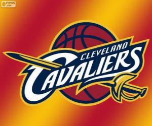 puzzel Logo van Cleveland Cavaliers, NBA-team. Central Division, Eastern Conference