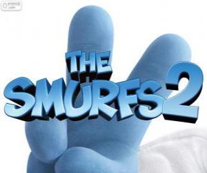 puzzel Logo van de film De Smurfen 2, The Smurfs 2