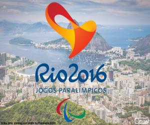 puzzel Logo van de Paralympics van Rio 2016