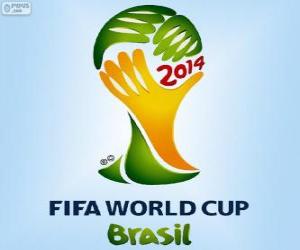 puzzel Logo van de Wereldkampioenschap voetbal 2014 van Brazilië
