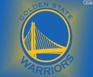 puzzel Logo van Golden State Warriors, NBA-team. Pacific Division, Western Conference