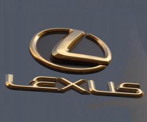 puzzel Logo van Lexus, Japanse merk van high-end auto 's
