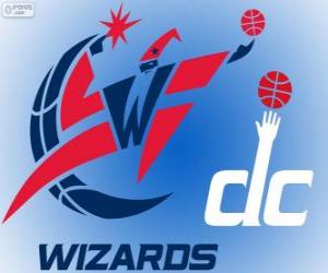 puzzel Logo Washington Wizards, NBA-team. Southeast Division, Eastern Conference