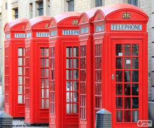 puzzel Londen telefooncellen