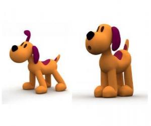 puzzel Loula de hond is de mascotte van Pocoyo