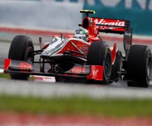 puzzel Lucas di Grassi - Virgin - 2010 Sepang