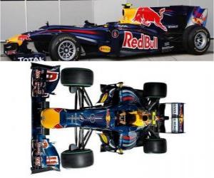 puzzel Luchtfoto zijaanzicht van de Red Bull Air RB6