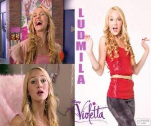 puzzel Ludmila grootste vijand van Violetta, is het meisje koel en glamoureuze Studio 21