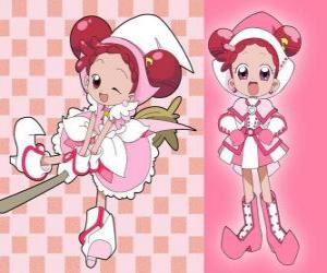 puzzel Magical Doremi of Ojamajo Doremi is een leerling heks