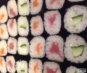 puzzel Makis, variant van sushi