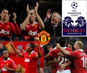 puzzel Manchester United gekwalificeerd voor de finale van de UEFA Champions League 2010-11